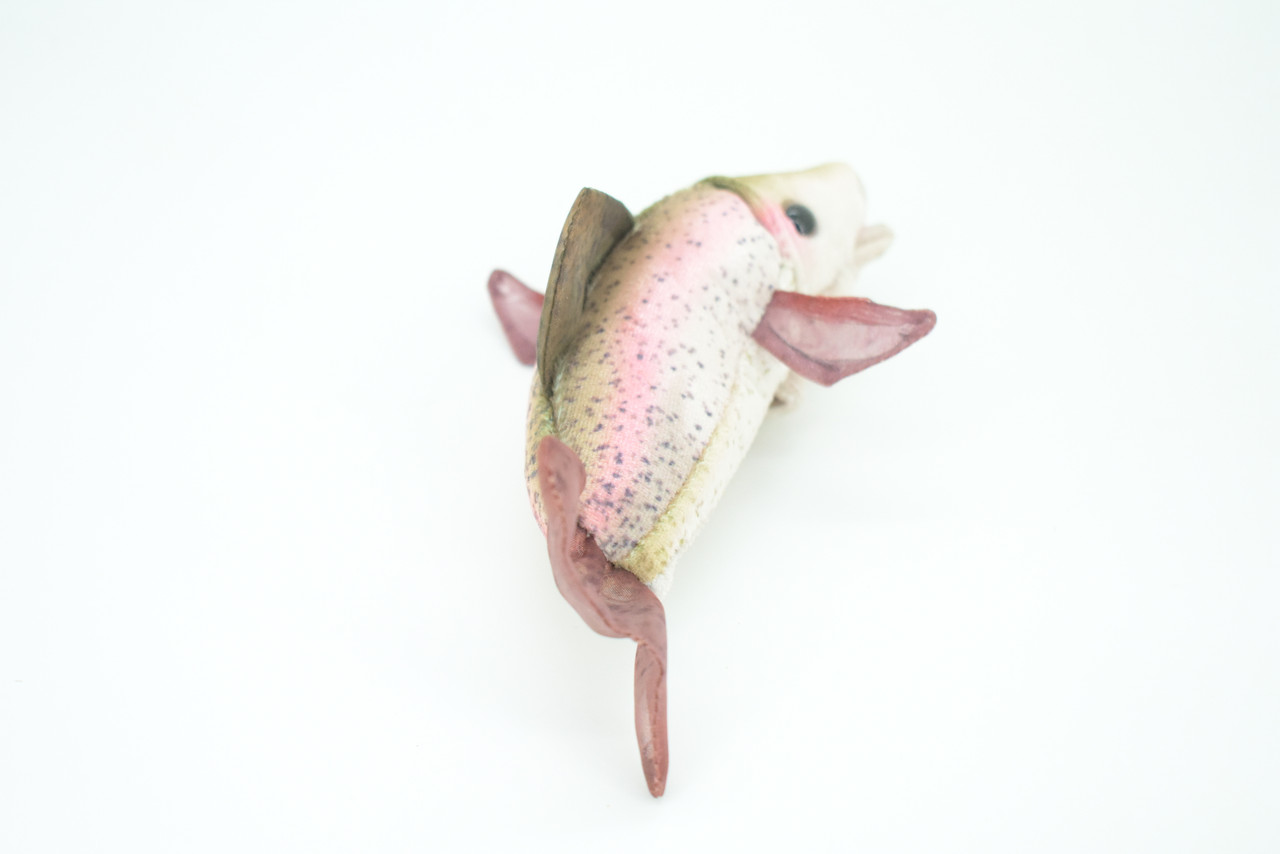 Rainbow Trout Finger Puppet, Very Nice Plush Trout, Stuffed Fish, Educational, Realistic, Lifelike Model, Gift,   7"   FM11 B235