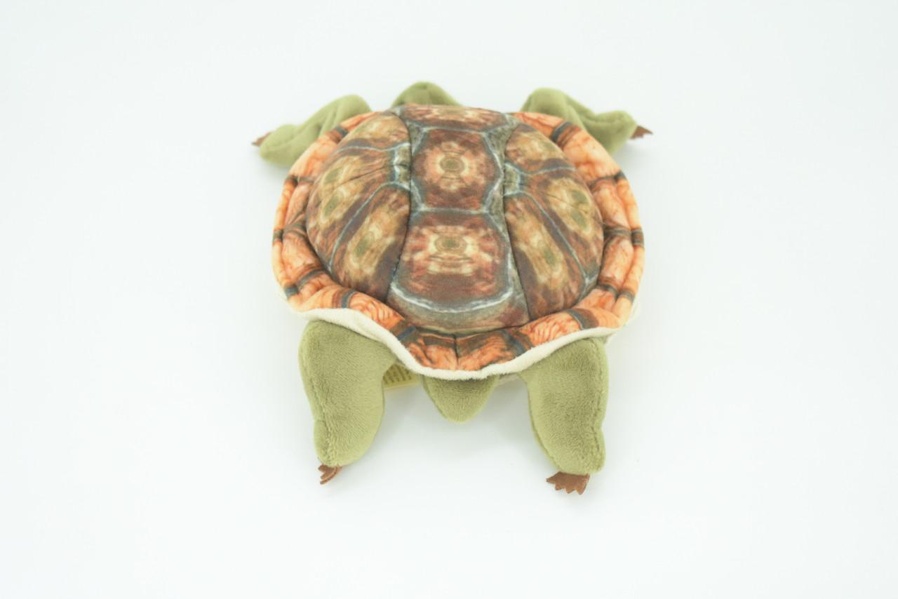 Turtle Finger Puppet, Very Nice Plush Tortoise, Stuffed Reptile, Educational, Realistic, Lifelike Model, Gift,    6 1/2"   FM10 B235