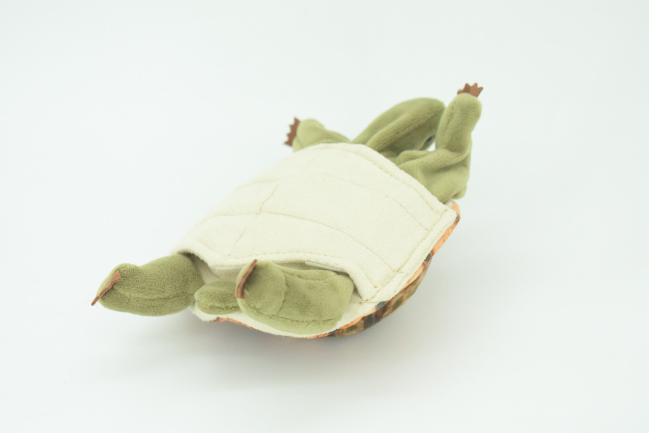 Turtle Finger Puppet, Very Nice Plush Tortoise, Stuffed Reptile, Educational, Realistic, Lifelike Model, Gift,    6 1/2"   FM10 B235