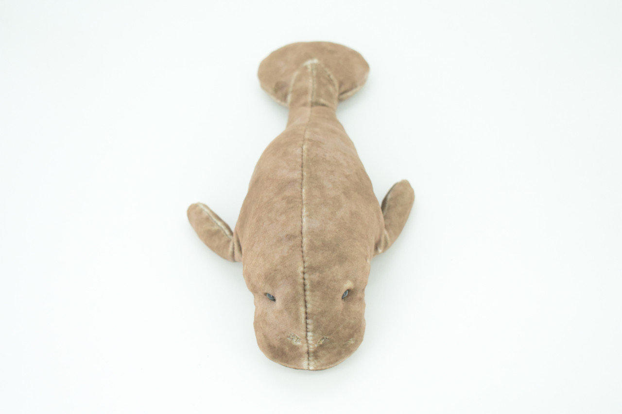 Manatee Finger Puppet, Very Nice Plush Sea Cow, Stuffed Mermaid of the sea, Educational, Realistic, Lifelike, Gift,   7 1/2"  FM06 B233