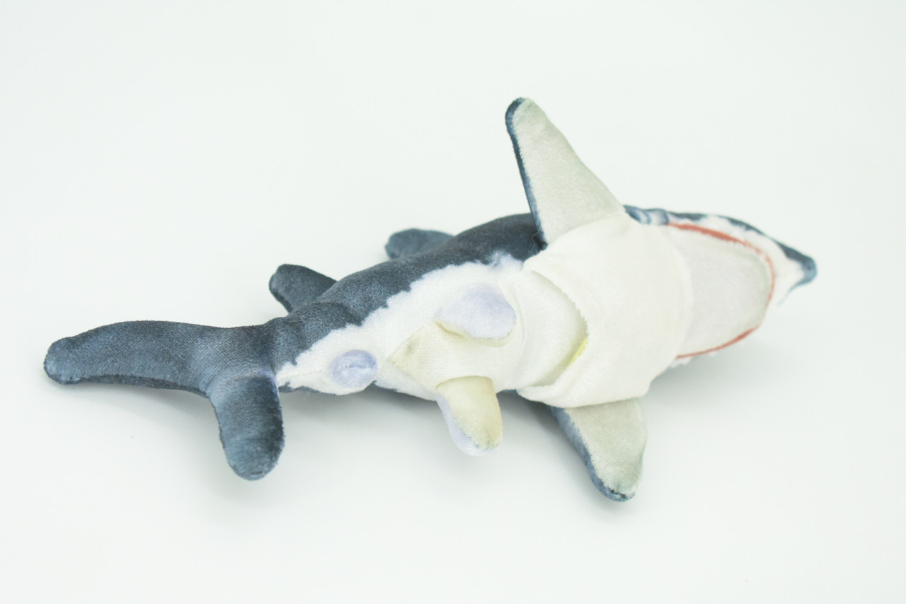Shark Finger Puppet, Very Nice Plush Great White Shark, Stuffed Fish, Educational, Realistic, Lifelike, Gift,   8"  FM17 B236