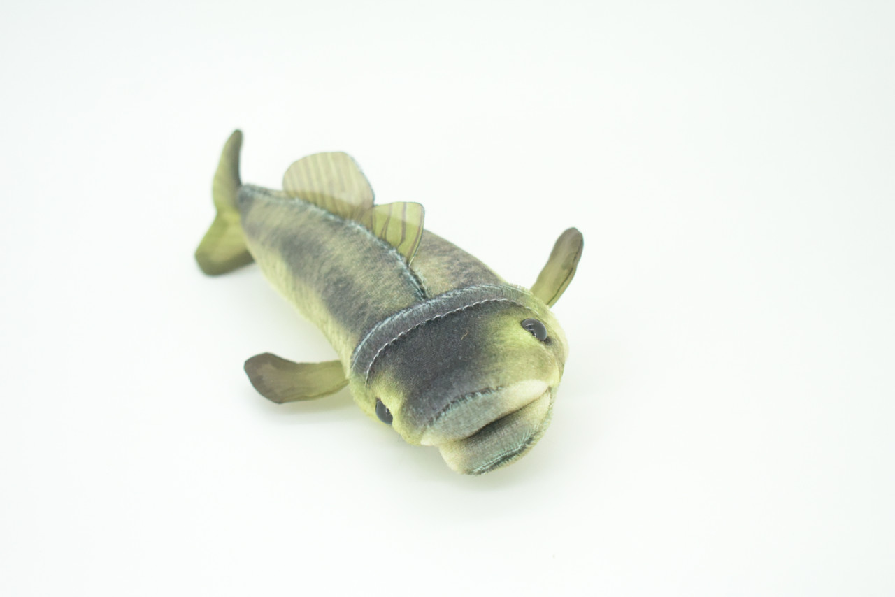 Large Mouth Bass Finger Puppet, Very Nice Plush Bass, Stuffed Fish, Educational, Realistic, Lifelike Model, Gift,   7"   FM01 B233