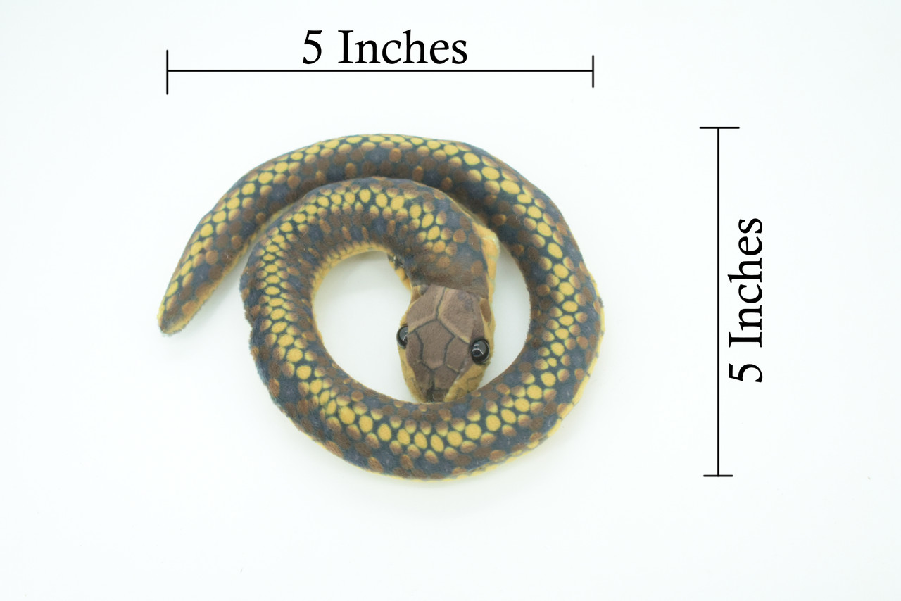 Snake Finger Puppet, Very Nice Plush Snake, Stuffed Reptile, Educational, Realistic, Lifelike Model, Gift,    5"   FM09 B235