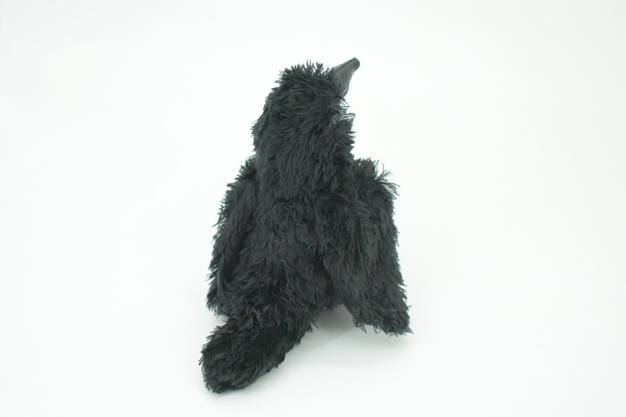Raven Finger Puppet, Very Nice Plush Raven, Stuffed Bird, Educational, Realistic, Lifelike Model, Gift,    6 1/2"    FM21 B236 