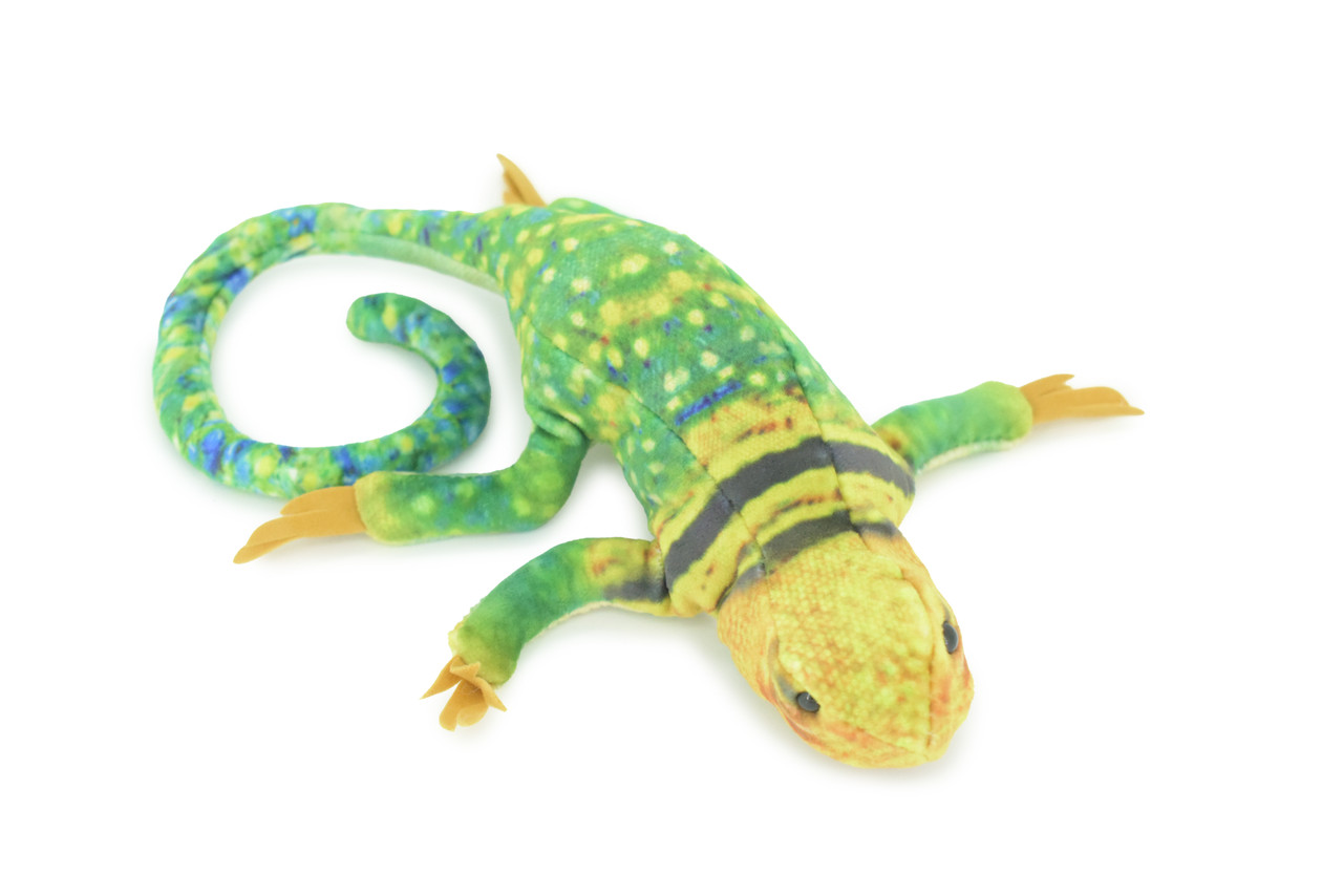 Lizard Finger Puppet, Very Nice Plush Collared Lizard, Stuffed Reptile, Educational, Realistic, Lifelike Model, Gift,    9"   FM05 B233