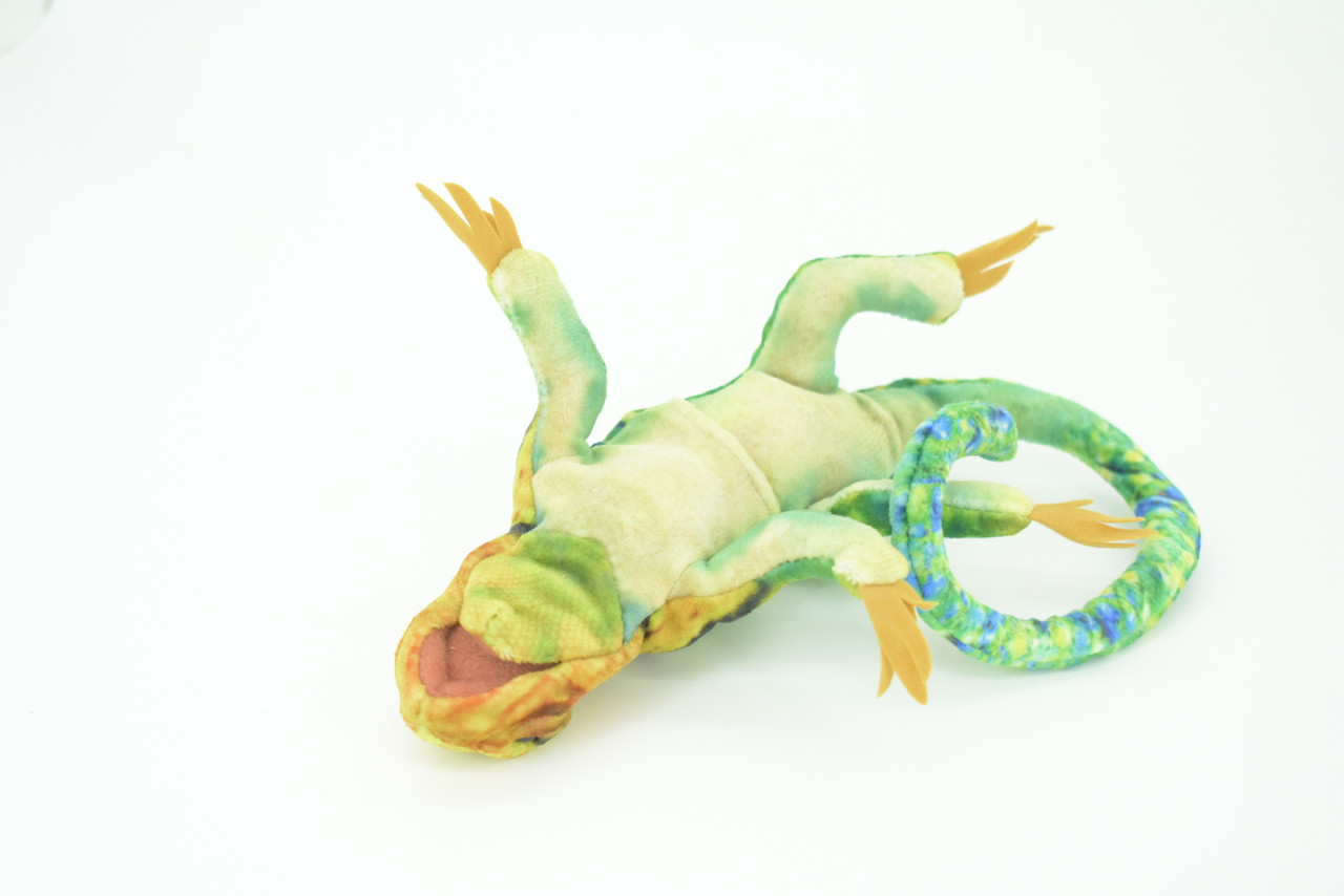 Lizard Finger Puppet, Very Nice Plush Collared Lizard, Stuffed Reptile, Educational, Realistic, Lifelike Model, Gift,    9"   FM05 B233
