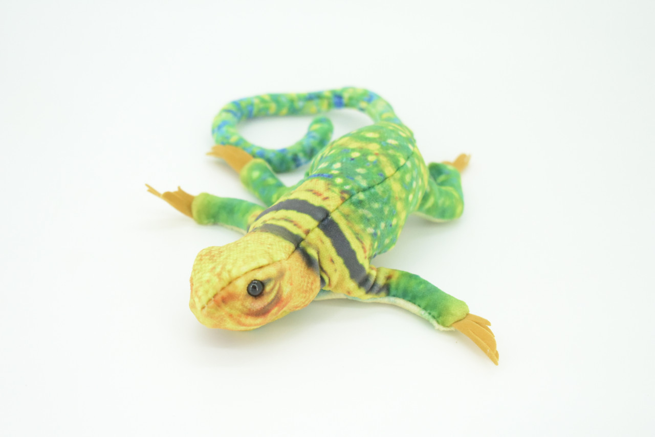 Lizard Finger Puppet, Very Nice Plush Collared Lizard, Stuffed Reptile, Educational, Realistic, Lifelike Model, Gift,    9"   FM05 B233