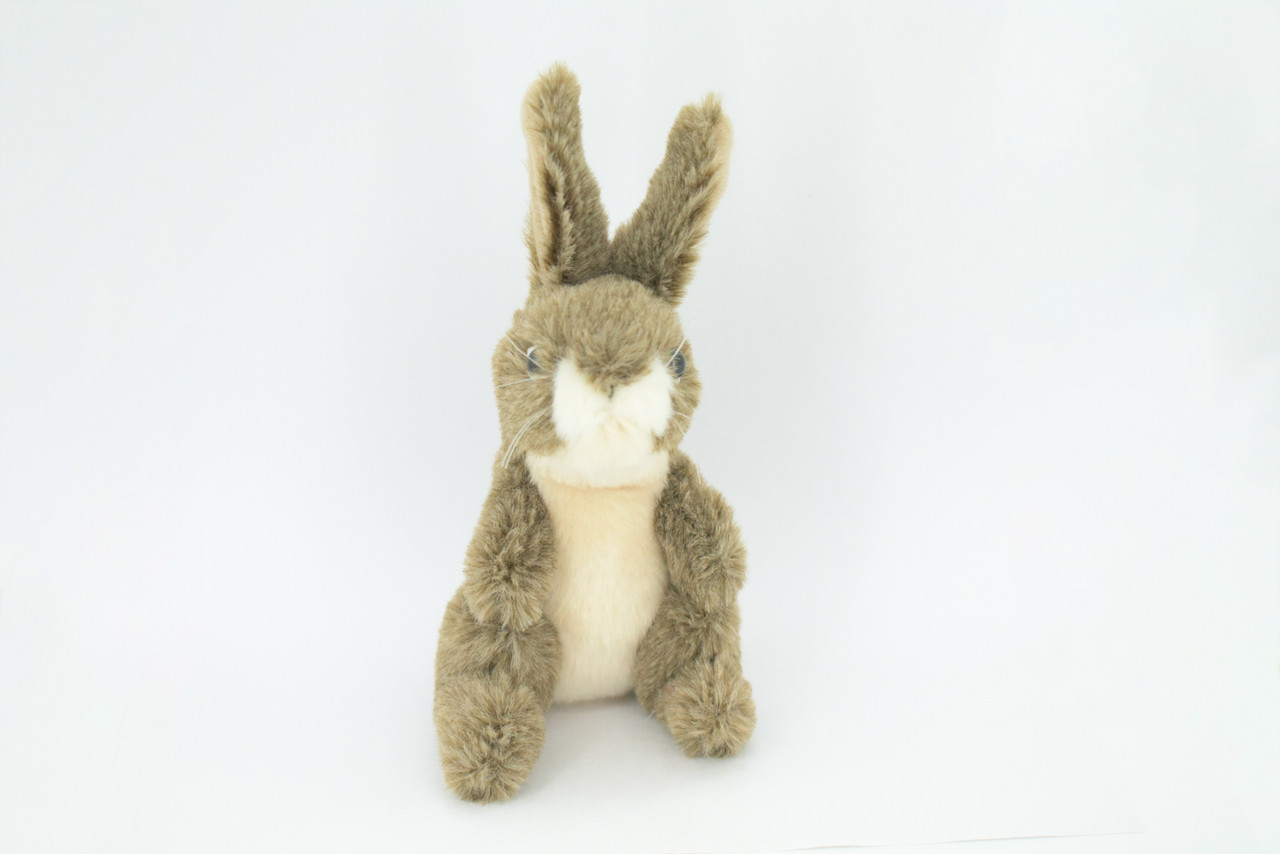 Rabbit Finger Puppet, Very Nice Plush Jack Rabbit, Stuffed Animal, Educational, Realistic, Lifelike, Gift,    6"   FM20 B236