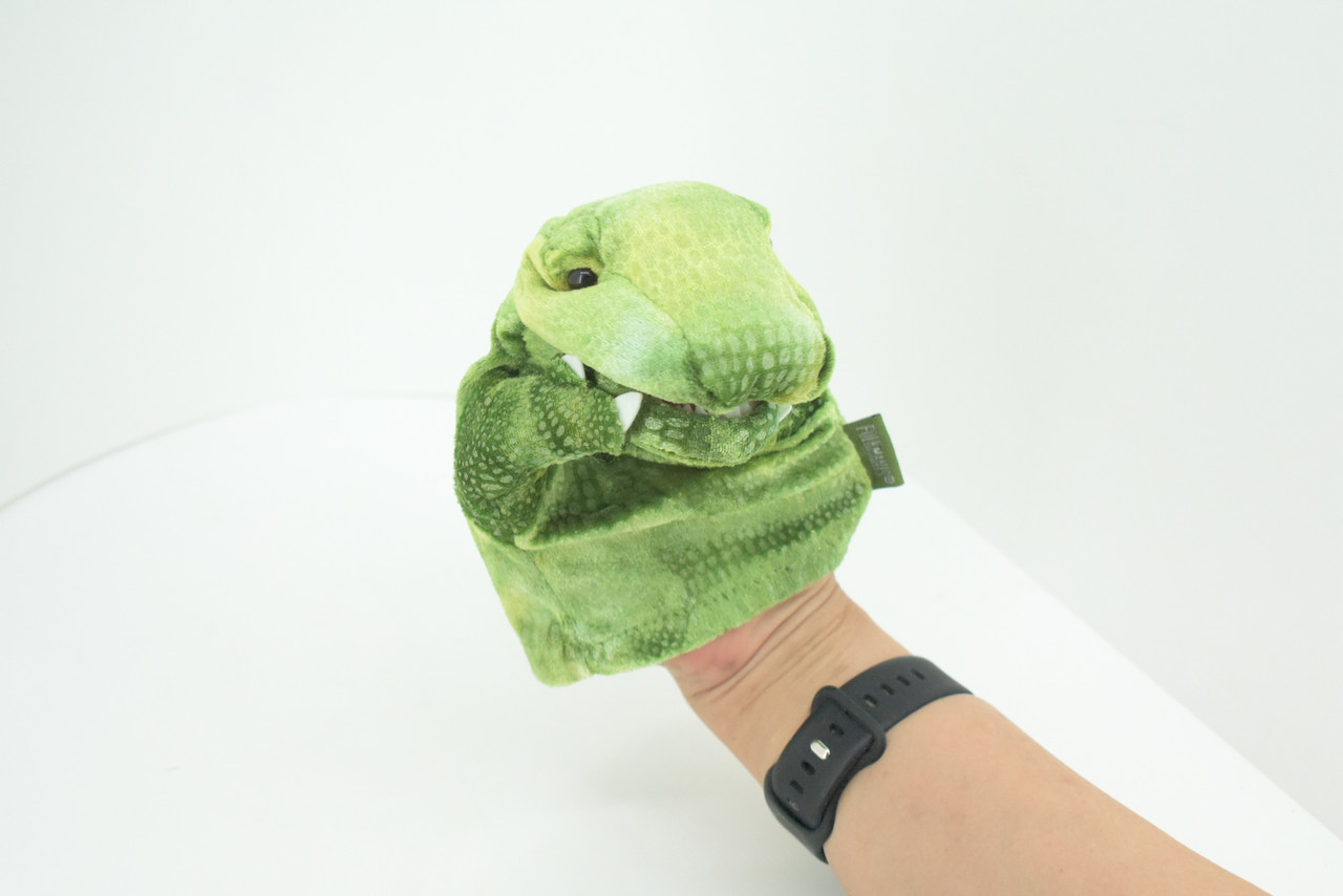 Tyrannosaurus Rex Hand Puppet, Very Nice Plush T Rex , Stuffed Dinosaur, Educational, Realistic, Lifelike Model, Gift,    6"   FM28 B75