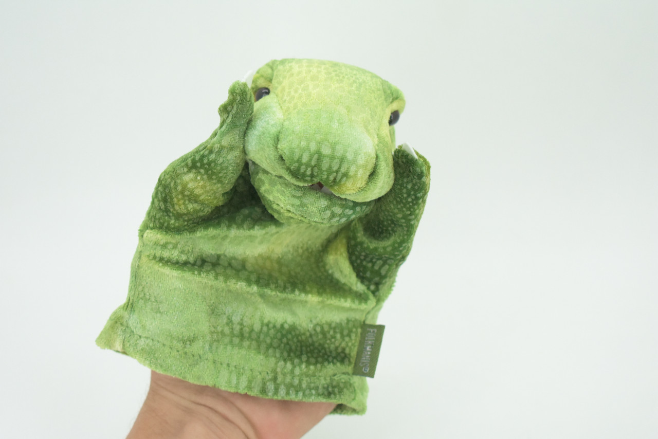 Tyrannosaurus Rex Hand Puppet, Very Nice Plush T Rex , Stuffed Dinosaur, Educational, Realistic, Lifelike Model, Gift,    6"   FM28 B75