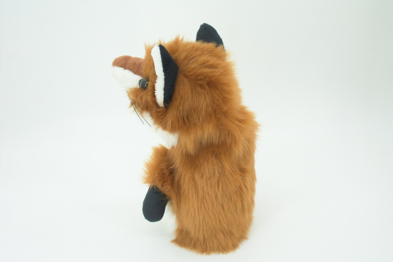 Fox Hand Puppet, Very Nice Plush Red Fox, Stuffed Animal, Educational, Realistic, Lifelike, Gift,    9"   FM30 B75
