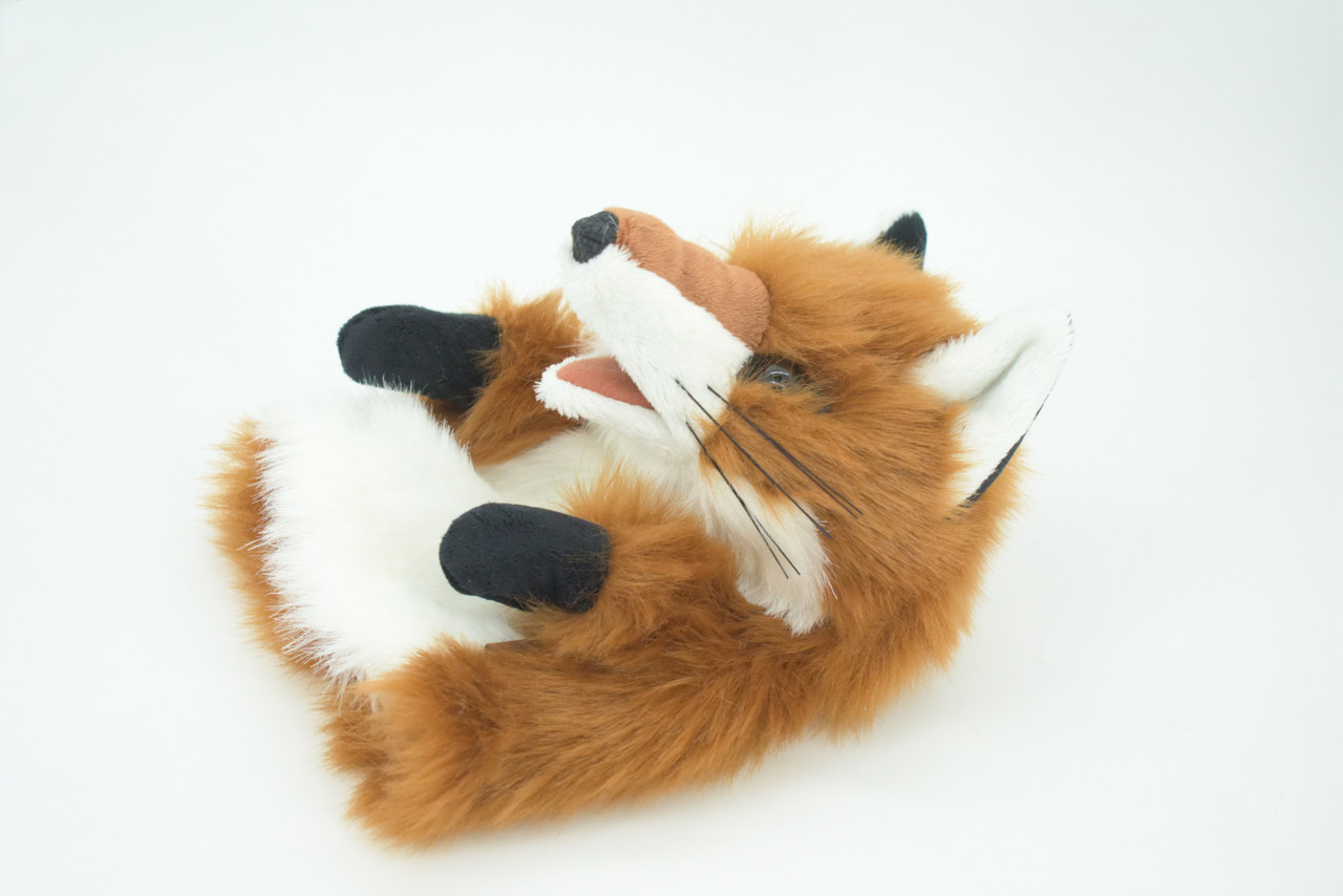 Fox Hand Puppet, Very Nice Plush Red Fox, Stuffed Animal, Educational, Realistic, Lifelike, Gift,    9"   FM30 B75