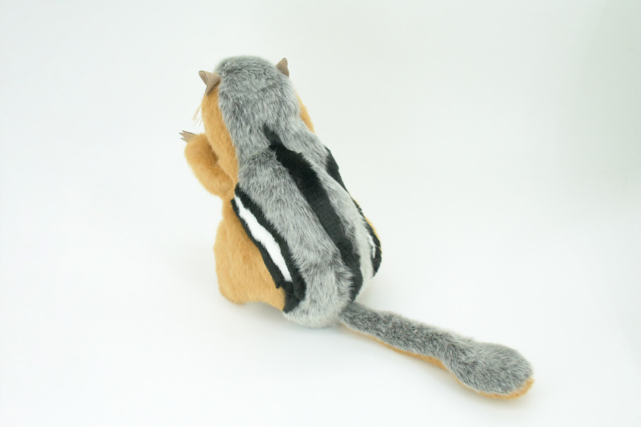 Chipmunk Hand Puppet, Very Nice Plush Striped Squirrel, Stuffed Animal, Educational, Realistic, Lifelike, Gift,    11"    FM24 B75
