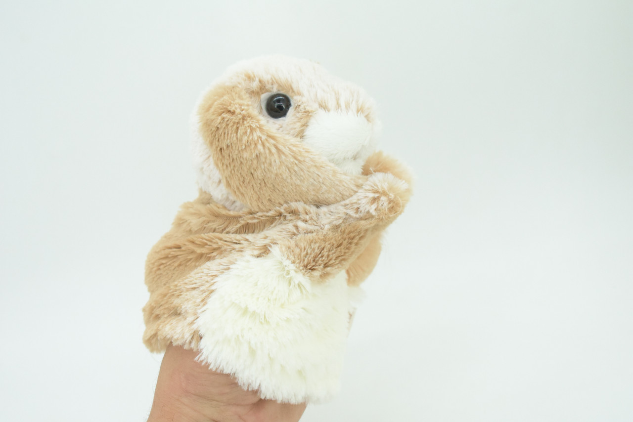 Lop Eared Rabbit Hand Puppet, Very Nice Plush Rabbit, Stuffed Animal, Educational, Realistic, Lifelike, Gift,     7"   FM27 B75