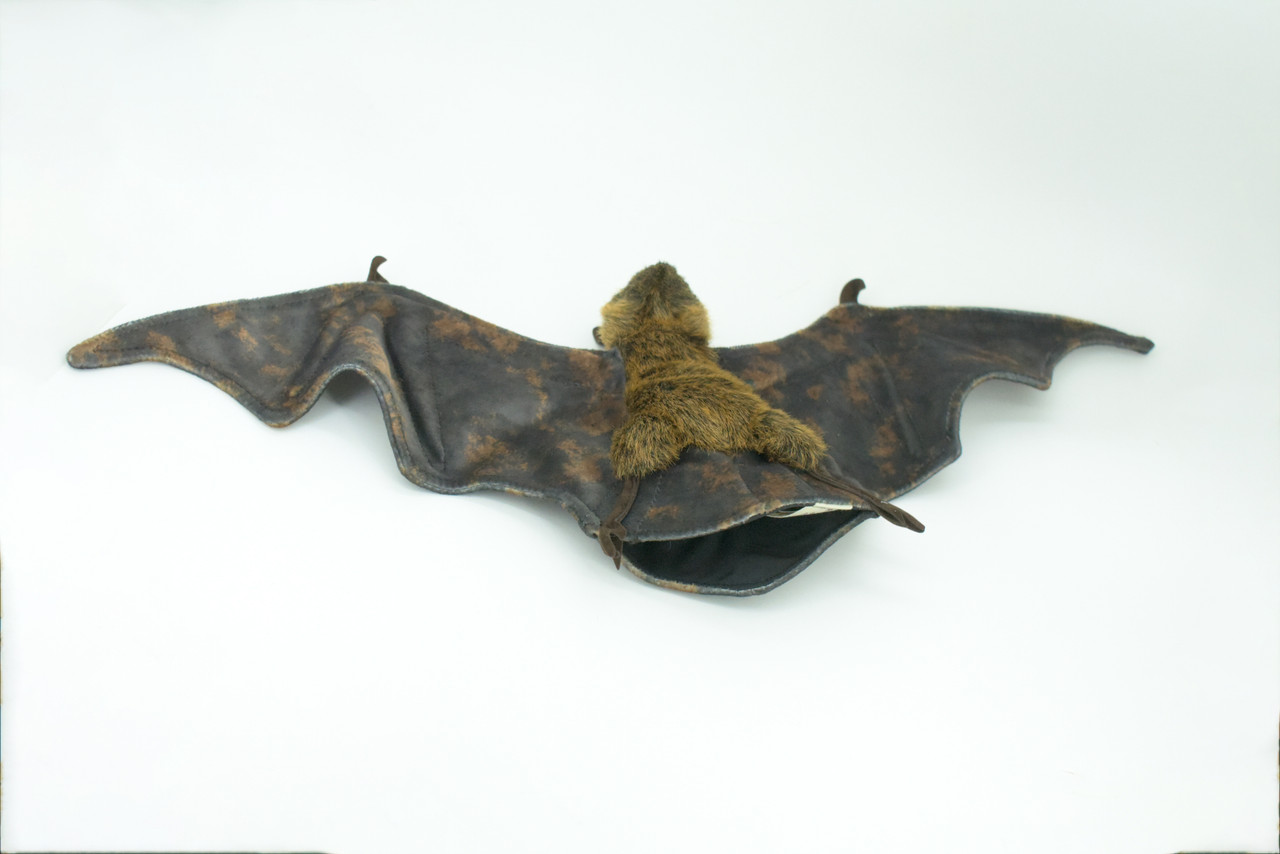Bat Hand Puppet, Very Nice Plush Fruit Bat, Stuffed Animal, Educational, Realistic, Lifelike, Gift,      20"    FM25 B75