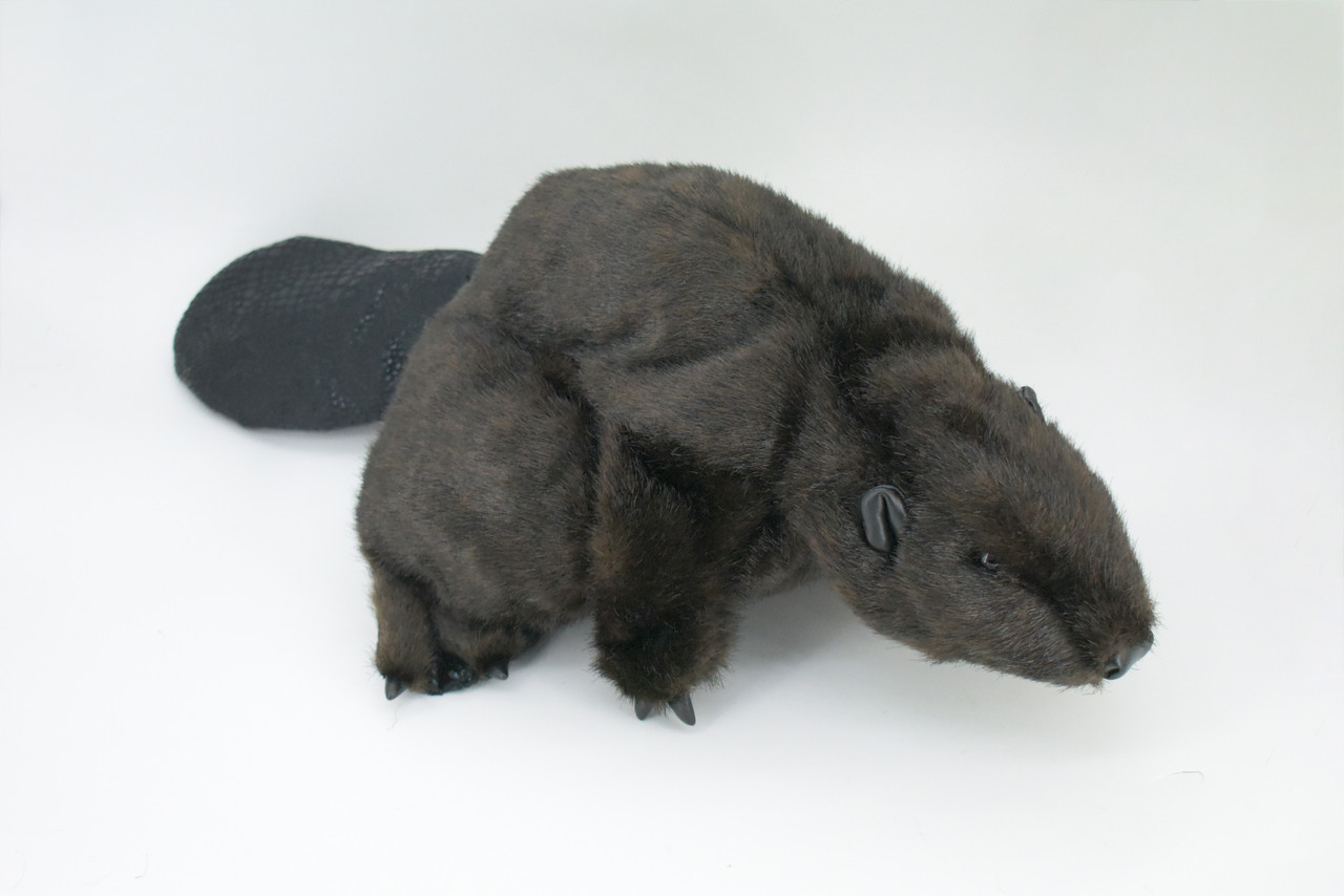 Beaver Hand Puppet, Very Nice Plush Castor, Stuffed Animal, Educational, Realistic, Lifelike, Gift,      18"    FM32 B412