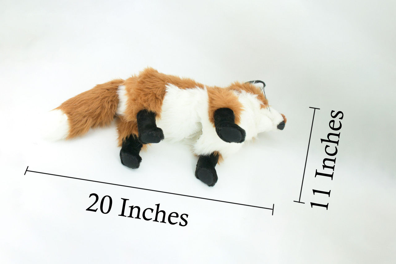 Fox Hand Puppet, Full Body, Very Nice Plush Red Fox, Stuffed Animal, Educational, Realistic, Lifelike, Gift,    20"   FM40 B415