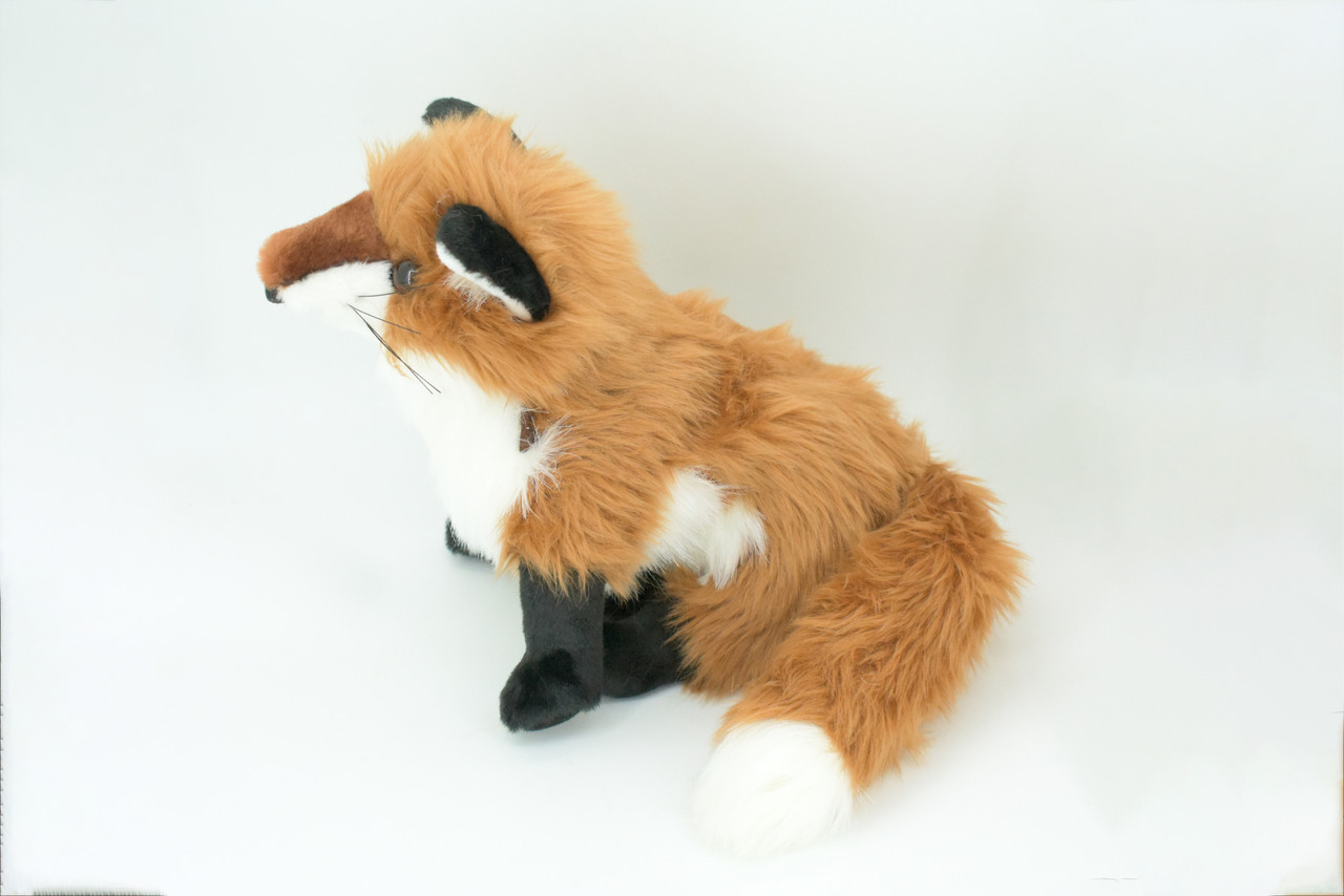 Fox Hand Puppet, Full Body, Very Nice Plush Red Fox, Stuffed Animal, Educational, Realistic, Lifelike, Gift,    20"   FM40 B415
