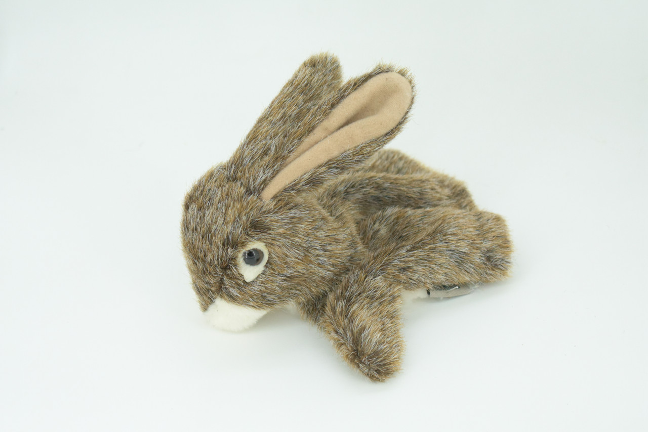 Rabbit Hand Puppet, Very Nice Plush Jackrabbit, Stuffed Animal, Educational, Realistic, Lifelike, Gift,      10"    FM29 B75