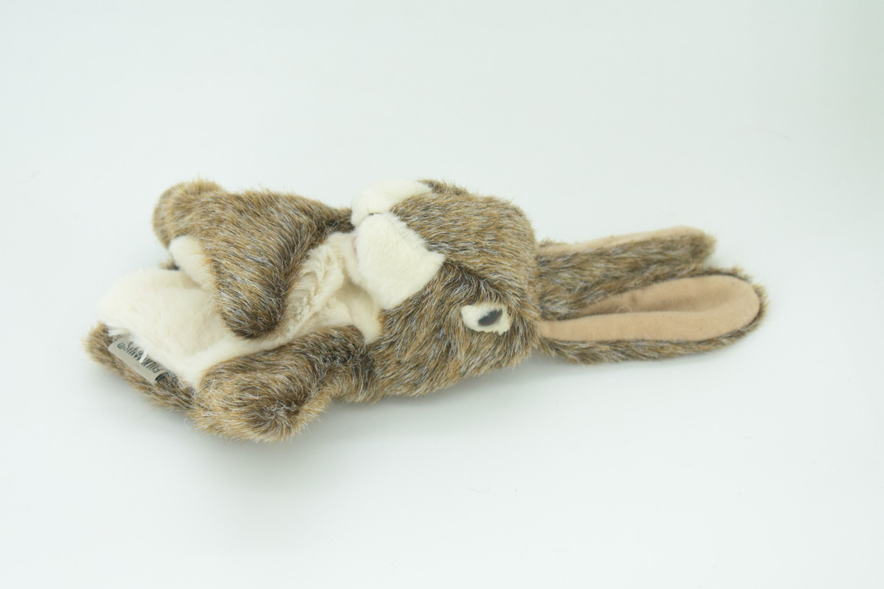 Rabbit Hand Puppet, Very Nice Plush Jackrabbit, Stuffed Animal, Educational, Realistic, Lifelike, Gift,      10"    FM29 B75