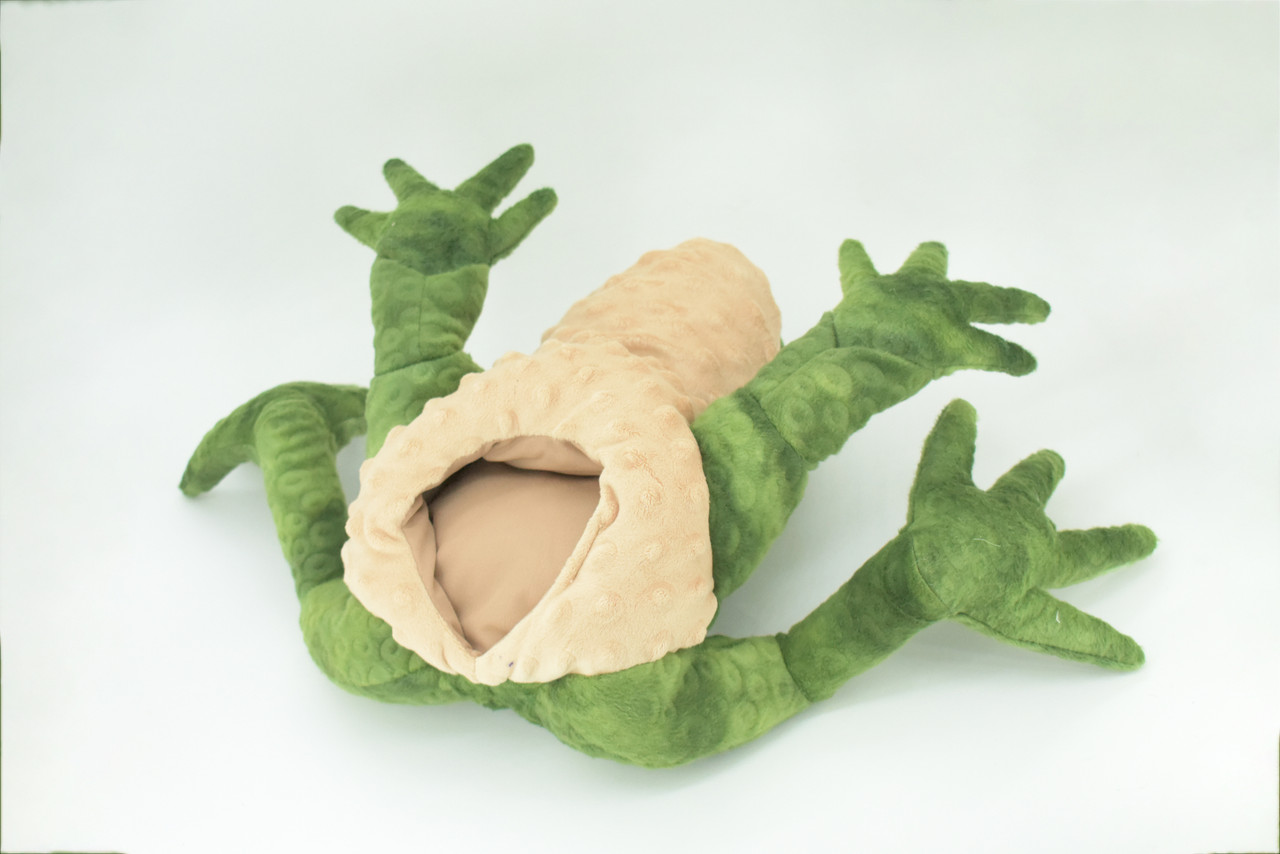 Frog Hand Puppet, Very Nice Plush Frog, Stuffed Amphibian Educational, Realistic, Lifelike Model, Gift,    18"   FM37 B415