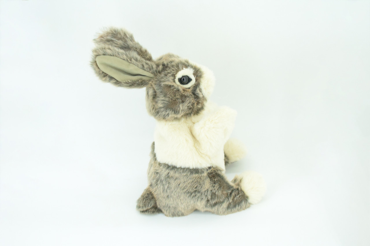 Rabbit Hand Puppet, Baby Dutch Rabbit, Very Nice Plush, Stuffed Animal, Educational, Realistic, Lifelike, Gift,      10"    FM42 B416