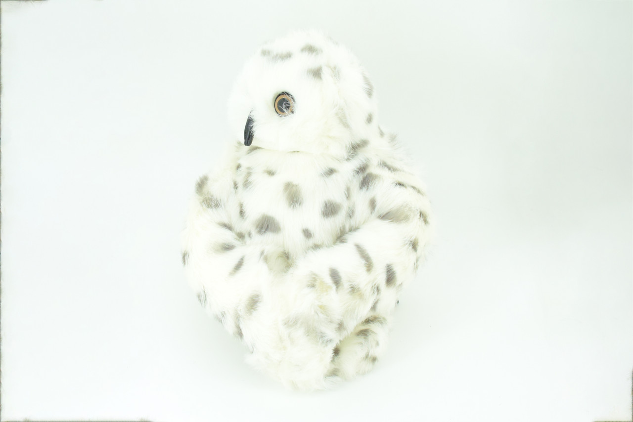 Snowy Owl Hand Puppet, Very Nice Plush Artic Owl, Stuffed Bird, Educational, Realistic, Lifelike, Gift,    21"     FM38 B415