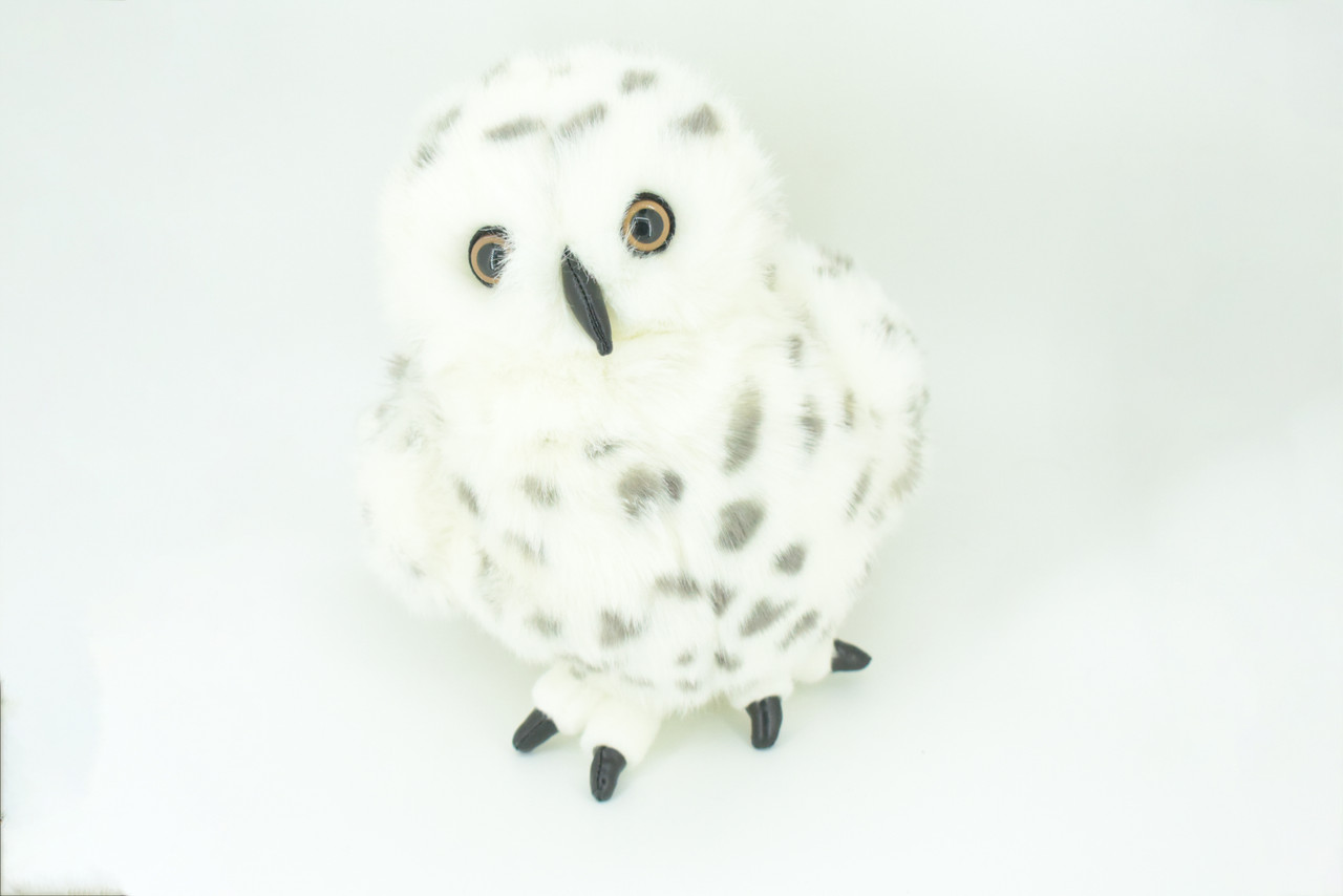 Snowy Owl Hand Puppet, Very Nice Plush Artic Owl, Stuffed Bird, Educational, Realistic, Lifelike, Gift,    21"     FM38 B415