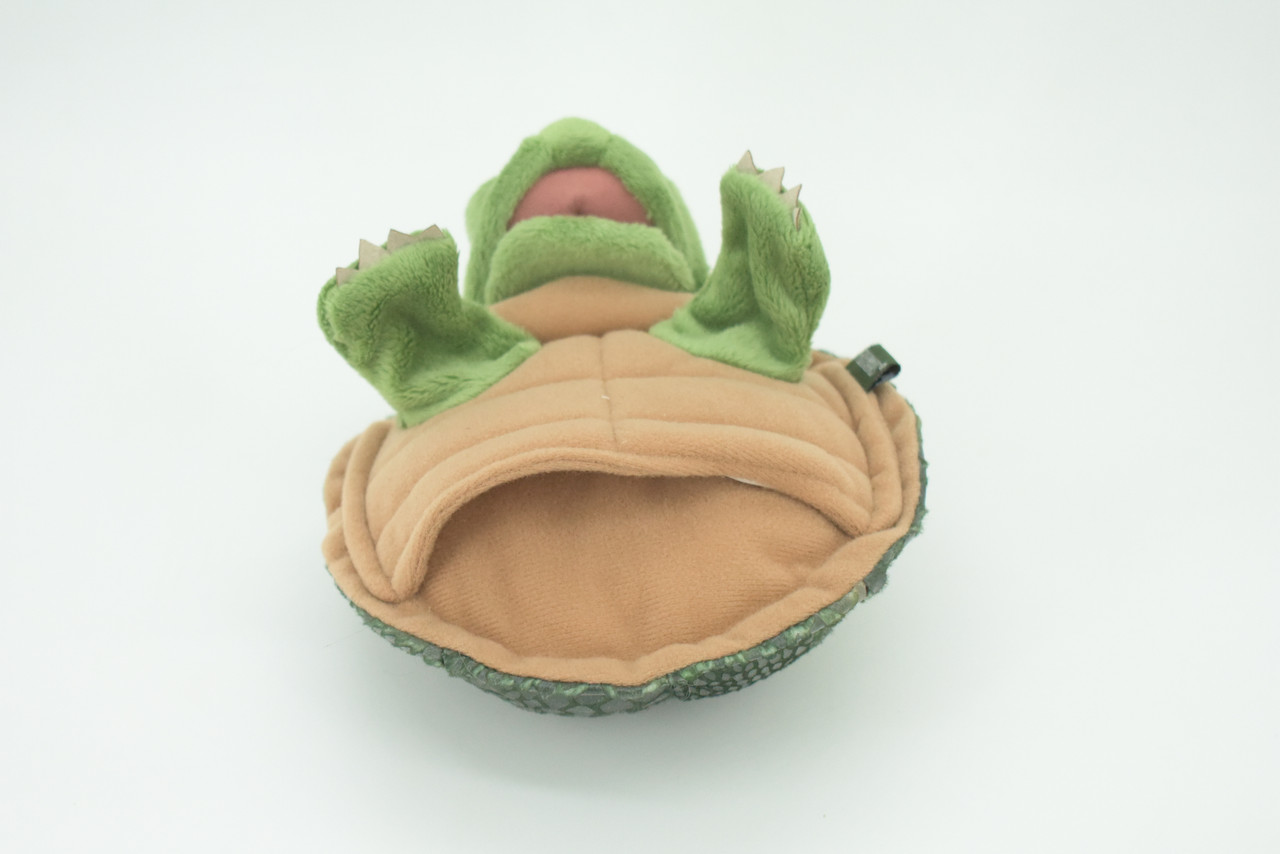 Turtle Hand Puppet, Very Nice Plush Tortoise, Stuffed Reptile, Educational, Realistic, Lifelike Model, Gift,    7"   FM23 B75