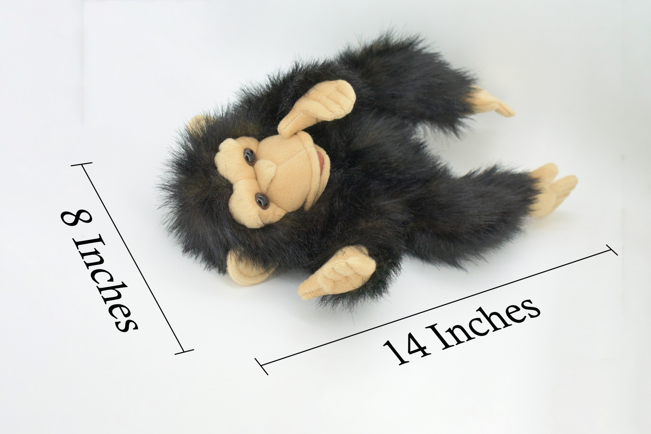 Chimpanzee Hand Puppet, Very Nice Plush Chimpanzee Baby, Stuffed Primate, Educational, Realistic, Lifelike, Gift,   15"  FM39 B416