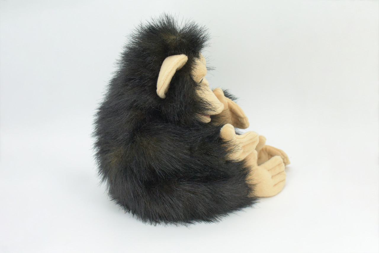 Chimpanzee Hand Puppet, Very Nice Plush Chimpanzee Baby, Stuffed Primate, Educational, Realistic, Lifelike, Gift,   15"  FM39 B416