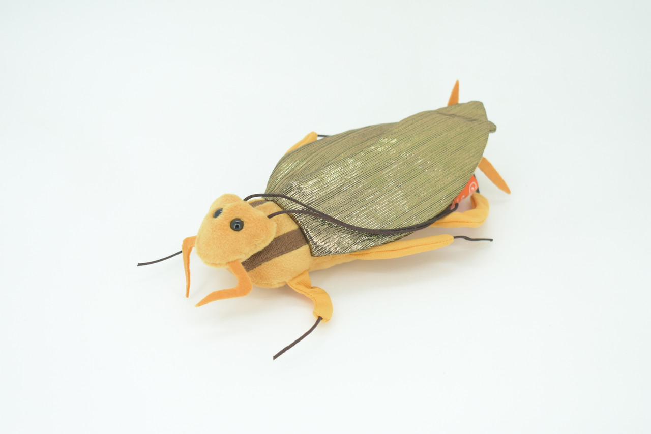 Cockroach, Palmetto bugs, Blattodea, Plush Roach Design, Educational, Figure, Replica, Gift,      8"   GM06 B87