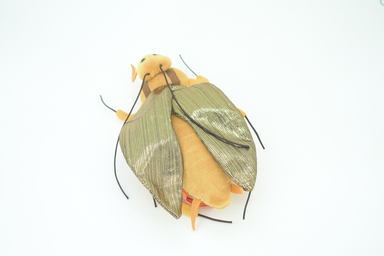 Cockroach, Palmetto bugs, Blattodea, Plush Roach Design, Educational, Figure, Replica, Gift,      8"   GM06 B87