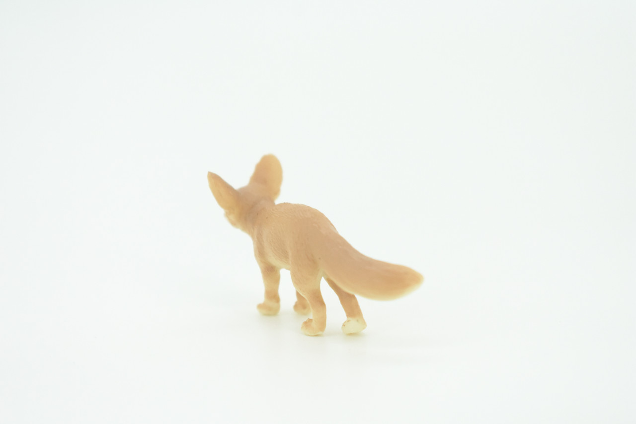 Fennec Fox, Vulpes zerda, Desert Fox, Hand Painted, Educational, Rubber, Realistic Figure, Lifelike Model, Replica, Gift,    2"   SF22 B45