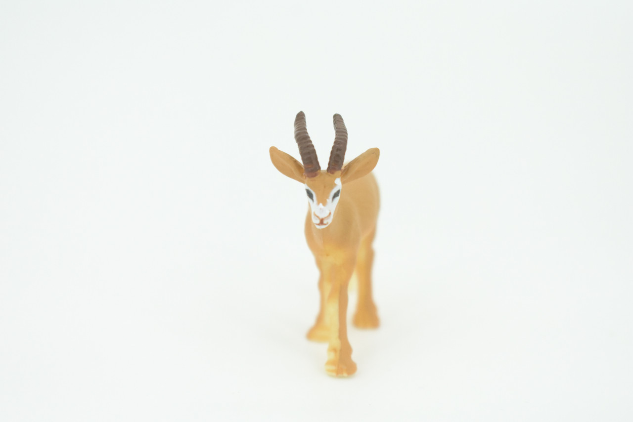 Gazelle, Antelope, Gazella, Hand Painted, Educational, Rubber Animal, Realistic Figure, Lifelike Model, Gift,    2"   SF24 B45
