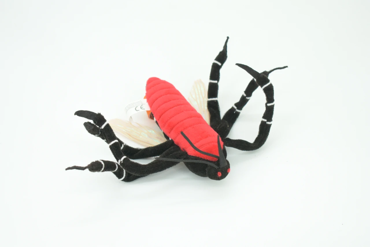 Mosquito, Aedes Mosquito, Dengue mosquito, Asian Tiger mosquito, Educational, Plush Design, Insect, Very Nice Figure, Replica, Toy, Great Gift,  6 Inches.