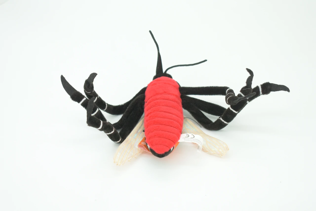 Mosquito, Aedes Mosquito, Dengue mosquito, Asian Tiger mosquito, Educational, Plush Design, Insect, Very Nice Figure, Replica, Toy, Great Gift,  6 Inches.