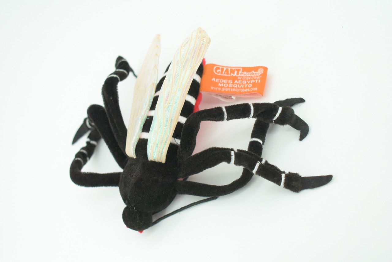 Mosquito, Aedes aegypti, Dengue mosquito, Plush Insect Design, Educational, Figure, Replica, Gift,    6"     F1602 B630