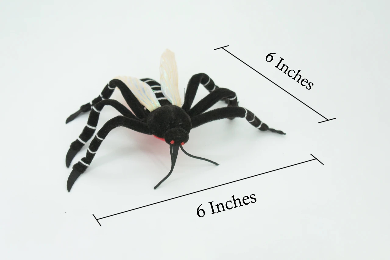 Mosquito, Aedes Mosquito, Dengue mosquito, Asian Tiger mosquito, Educational, Plush Design, Insect, Very Nice Figure, Replica, Toy, Great Gift,  6 Inches.