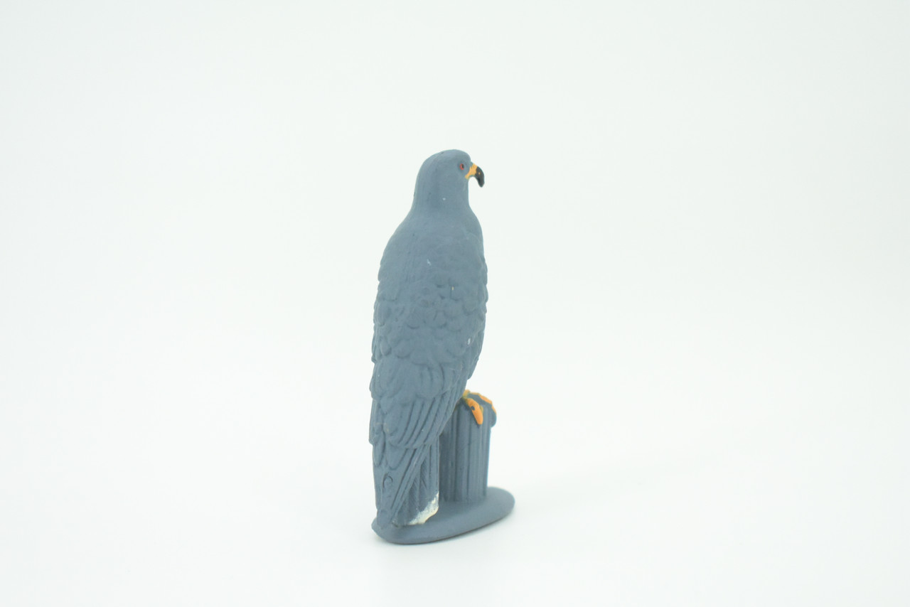 Snail Kite, Rostrhamus sociabilis, Snail-eating Hawk, Hand Painted, Educational, Rubber Bird, Realistic Figure, Lifelike, Gift,   2"    SF43 B15 