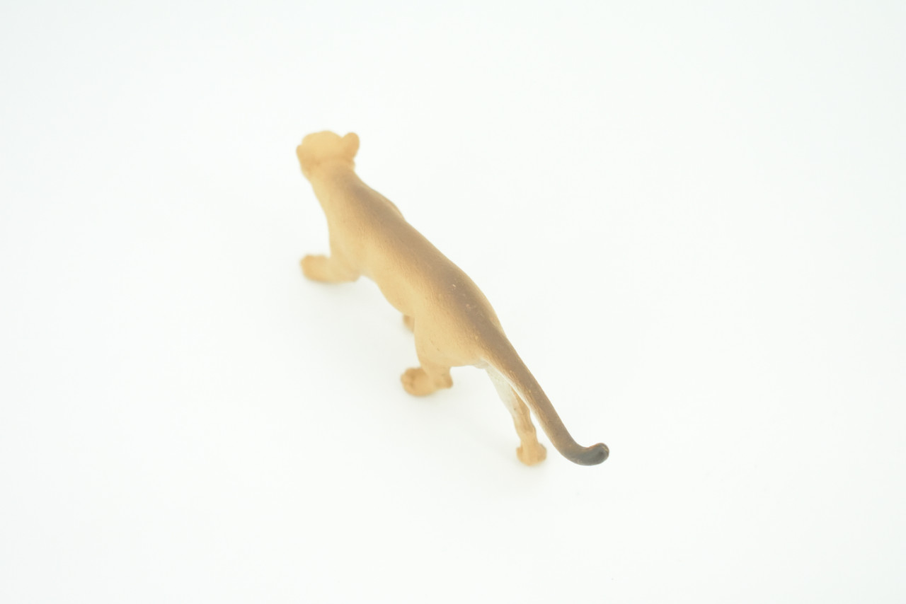 Puma, Cougar, Mountain Lion, American Lion, Hand Painted, Educational, Rubber Animal, Realistic Figure, Lifelike, Gift,    3 1/2"    SF47 B15 