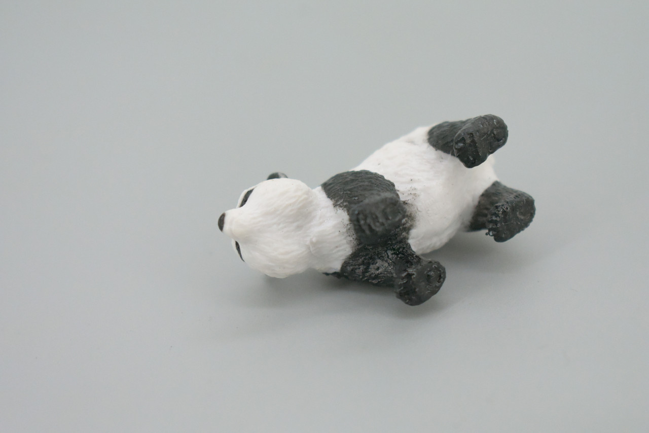 Panda, Ailuropoda melanoleuca, Panda bear, Hand Painted, Educational, Rubber Animal, Realistic Figure, Lifelike, Gift,    2 "    SF49 B58