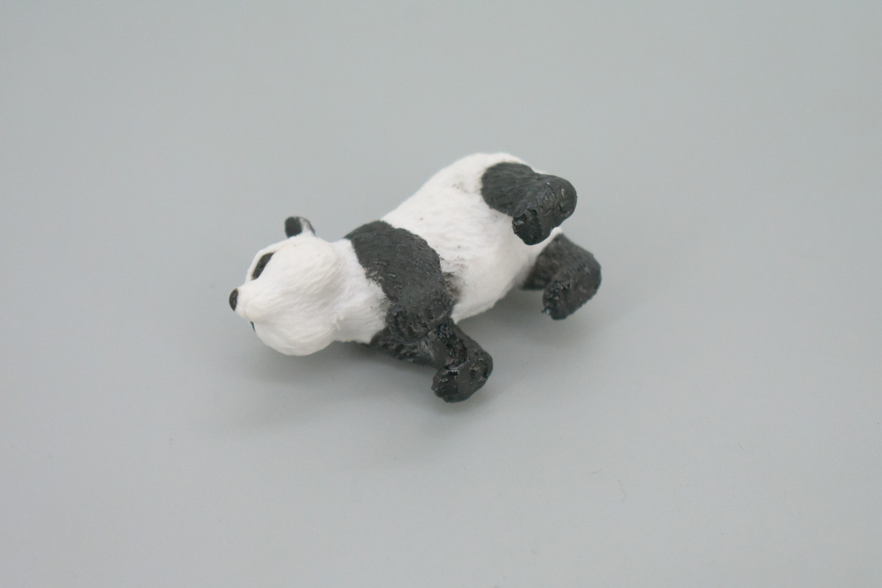 Panda, Ailuropoda melanoleuca, Panda bear, Hand Painted, Educational, Rubber Animal, Realistic Figure, Lifelike, Gift,    2 "    SF49 B58