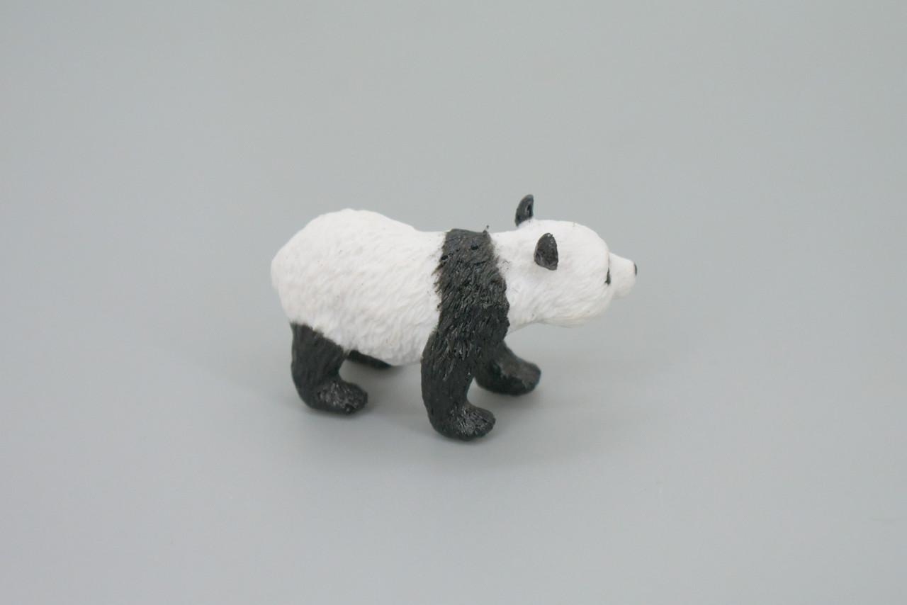 Panda, Ailuropoda melanoleuca, Panda bear, Hand Painted, Educational, Rubber Animal, Realistic Figure, Lifelike, Gift,    2 "    SF49 B58