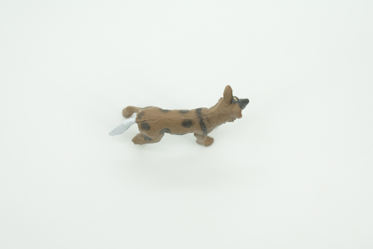 African Wild Dog, Painted Wolf, African Hunting Dog, Hand Painted, Educational, Rubber Animal, Realistic Figure, Lifelike, Gift,    2 "   SF52 B58