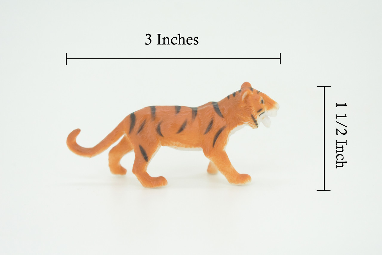 Bengal tiger, Panthera tigris tigris, Royal Bengal tiger, Hand Painted, Educational, Rubber Animal, Realistic Figure, Lifelike, Gift,    3"   SF54 B58