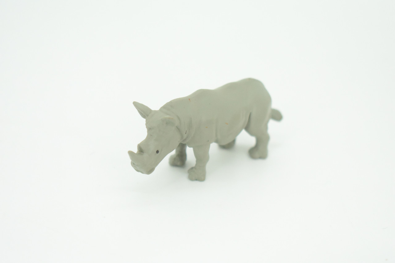 Black Rhino, Diceros bicornis, Educational, Rubber Animal, Realistic Figure, Lifelike, Gift,   2 1/2"   SF58 B58