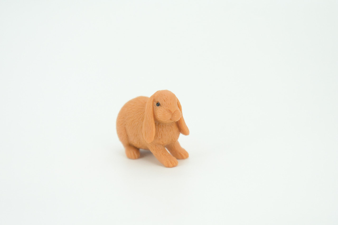 Lop Eared Rabbit, Very Nice Rubber Animal, Educational, Realistic Figure, Lifelike Model, Figurine, Replica, Gift,    1 1/2"    SF71 B16    