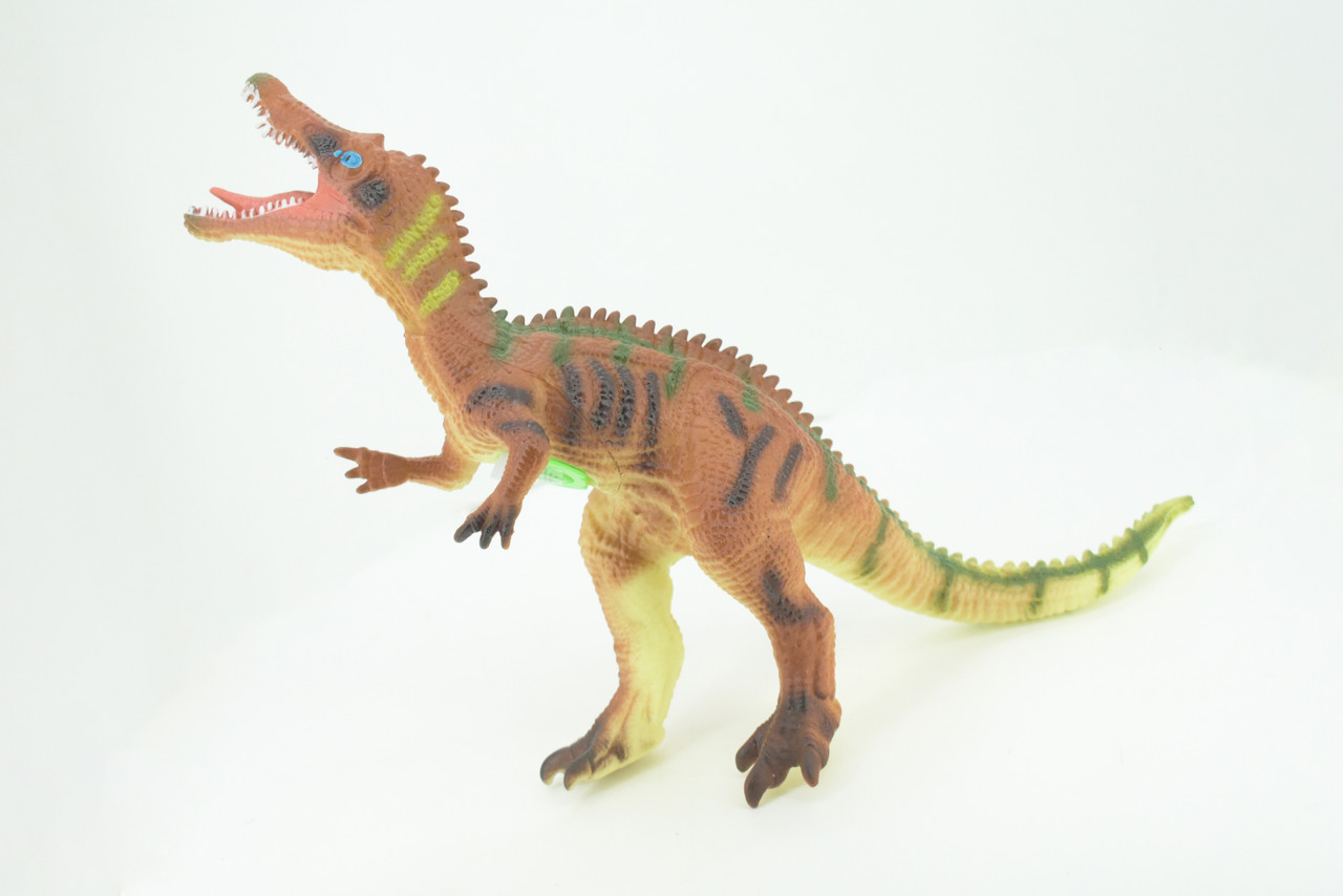 Allosaurus, Different Lizard, Jurassic Dinosaur, Hand Painted, Educational, Soft Rubber,  Lifelike Model, Figurine, Replica, Gift,    13"   AR09 B304 