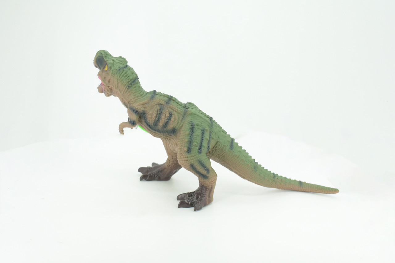Tyrannosaurus Rex, T Rex,  Cretaceous Dinosaur, Hand Painted, Educational, Soft Rubber,  Lifelike Model, Figurine, Replica, Gift,    13"   AR10 B304 